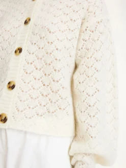 BY MALENE BIRGER CARDIGAN CIERROU SOFT WHITE