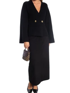 BY MALENE BIRGER CARDIGAN TINLEY BLACK