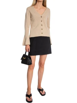 BY MALENE BIRGER CARDIGAN CIRANE TWILL BEIGE