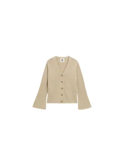 BY MALENE BIRGER CARDIGAN CIRANE TWILL BEIGE