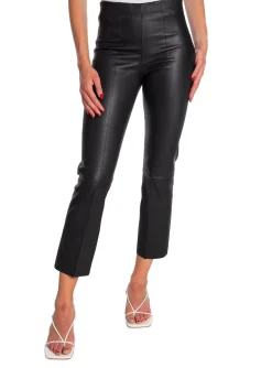 BY MALENE BIRGER LEATHER PANTS FLORENTINA BLACK