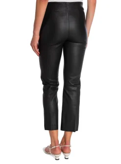 BY MALENE BIRGER LEATHER PANTS FLORENTINA BLACK