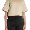 BY MALENE BIRGER TOP HANIA OYSTER GRAY
