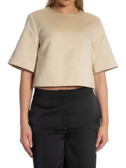 BY MALENE BIRGER TOP HANIA OYSTER GRAY