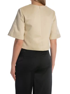 BY MALENE BIRGER TOP HANIA OYSTER GRAY