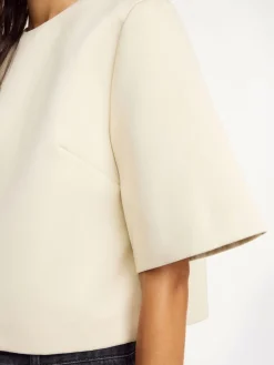 BY MALENE BIRGER TOP HANIA OYSTER GRAY