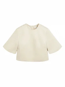 BY MALENE BIRGER TOP HANIA OYSTER GRAY