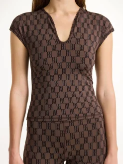 BY MALENE BIRGER TOP VENAZIA DARK MAHOGANY