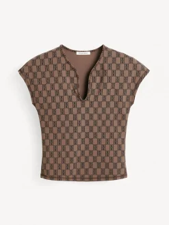 BY MALENE BIRGER TOP VENAZIA DARK MAHOGANY