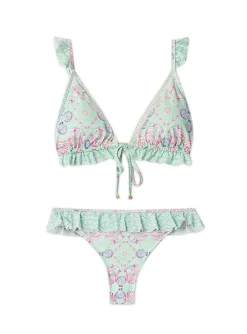 BY MALINA BIKINI BOTTOM ELENA CAPRI CORALS AQUA