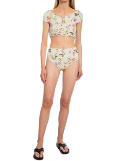 BY MALINA BIKINI PANTY IVY SOFT FLORAL PISTACHIO
