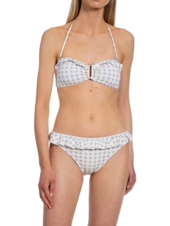 BY MALINA BIKINI TOP CORALINE FRENCH DITSY BLUE