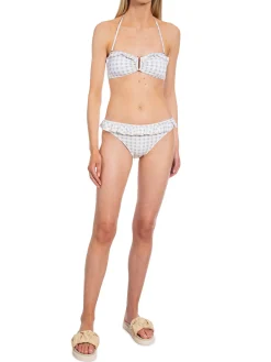 BY MALINA BIKINI TOP CORALINE FRENCH DITSY BLUE