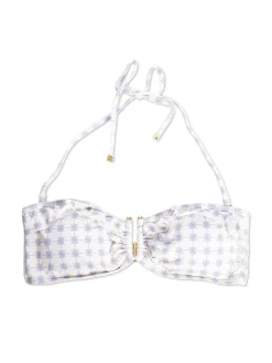 BY MALINA BIKINI TOP CORALINE FRENCH DITSY BLUE