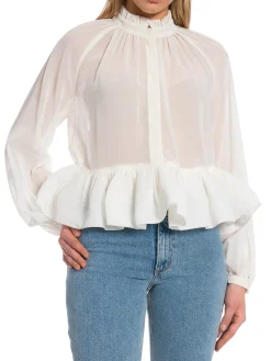 BY MALINA BLOUSE ALVA FRILL VANILLA