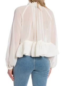 BY MALINA BLOUSE ALVA FRILL VANILLA