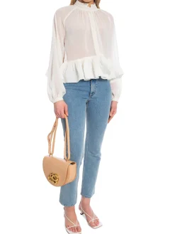 BY MALINA BLOUSE ALVA FRILL VANILLA