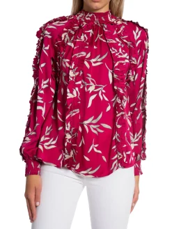 BY MALINA BLOUSE AVELINE RUBY LEAF