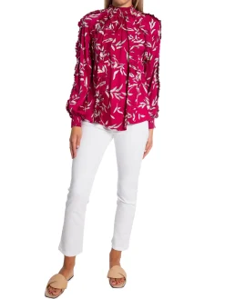 BY MALINA BLOUSE AVELINE RUBY LEAF