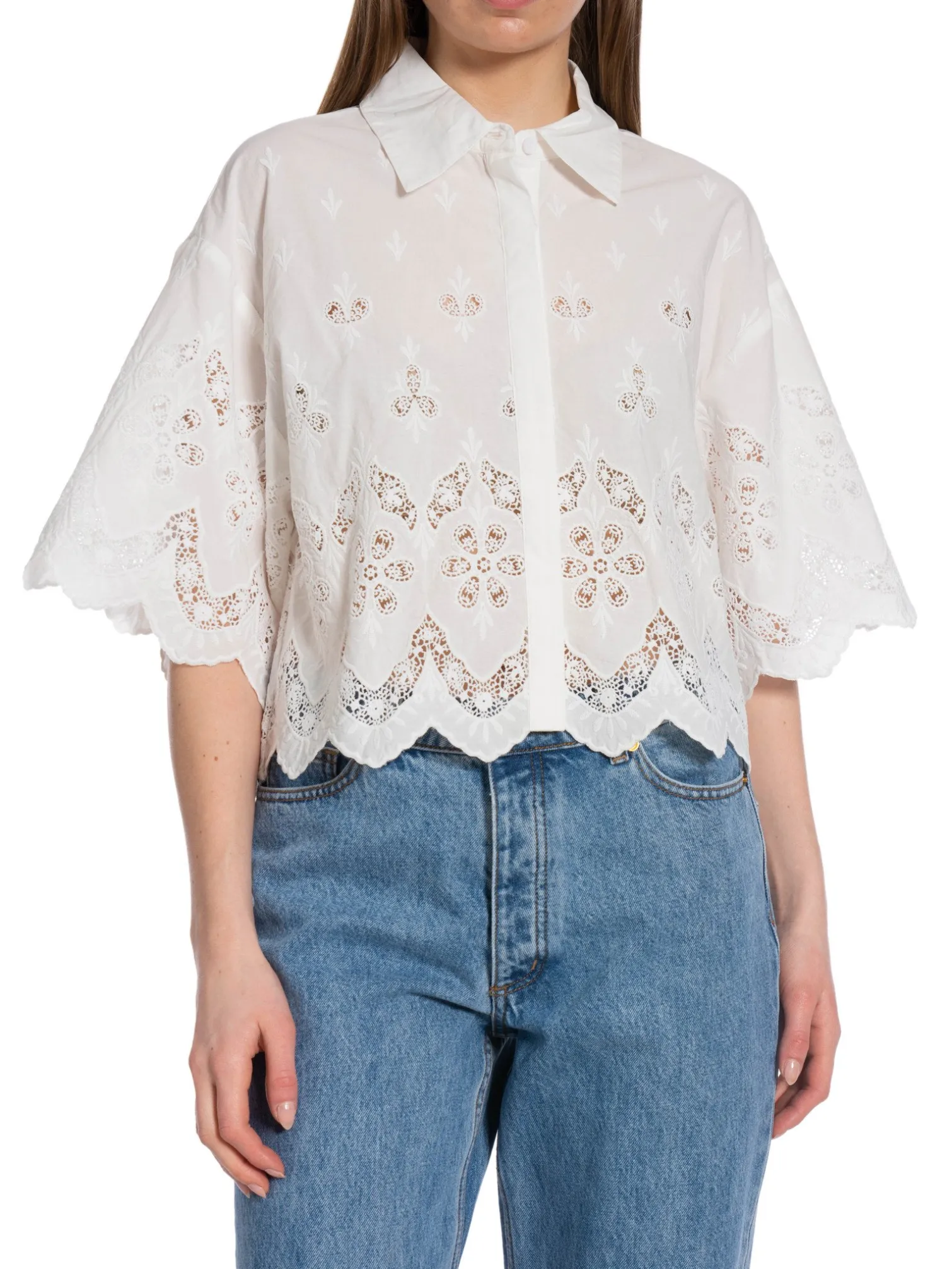 BY MALINA BLOUSE BIBI SHORT WHITE