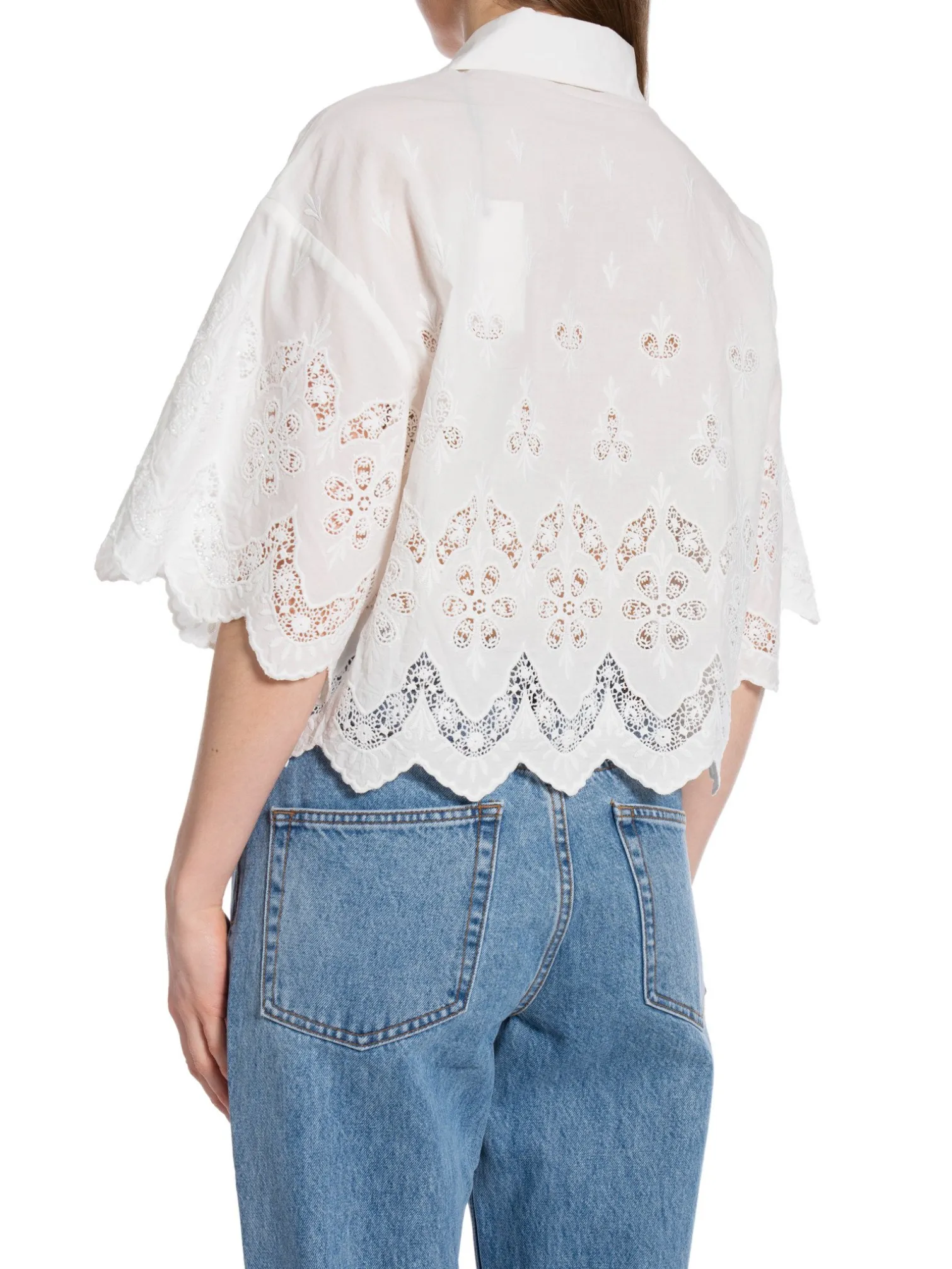 BY MALINA BLOUSE BIBI SHORT WHITE