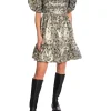 BY MALINA DRESS COLUMBINE MULTI METALLIC