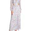 BY MALINA DRESS HOLLIE SOFT FLORAL SKY BLUE