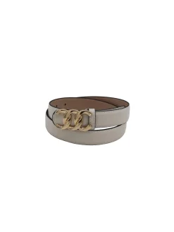 C.A.A.A BELT WITH METAL BUCKLE BEIGE