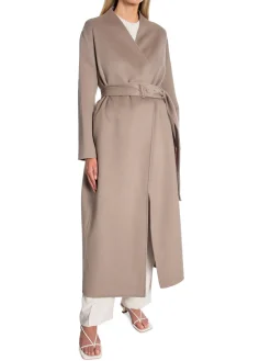 CALVIN KLEIN COAT DOUBLE FACED WOOL MAXI CINDER