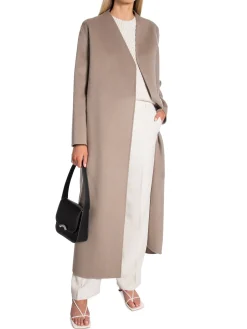 CALVIN KLEIN COAT DOUBLE FACED WOOL MAXI CINDER