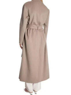 CALVIN KLEIN COAT DOUBLE FACED WOOL MAXI CINDER