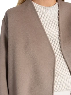 CALVIN KLEIN COAT DOUBLE FACED WOOL MAXI CINDER