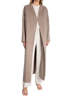 CALVIN KLEIN COAT DOUBLE FACED WOOL MAXI CINDER