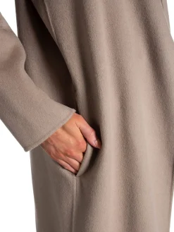 CALVIN KLEIN COAT DOUBLE FACED WOOL MAXI CINDER