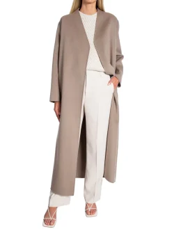 CALVIN KLEIN COAT DOUBLE FACED WOOL MAXI CINDER