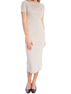 CALVIN KLEIN DRESS LIQUID TOUCH T-SHIRT SILVER LINING