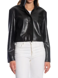 CALVIN KLEIN JACKET RE-GEN LEATHER BLACK