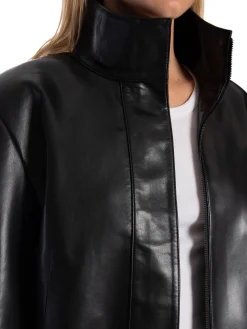 CALVIN KLEIN JACKET RE-GEN LEATHER BLACK