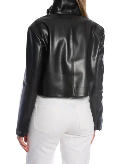 CALVIN KLEIN JACKET RE-GEN LEATHER BLACK
