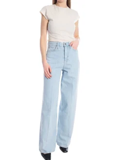 CALVIN KLEIN JEANS HR WIDE LIGHT ICE BLUE DENIM LIGHT