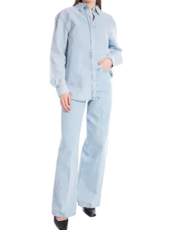 CALVIN KLEIN JEANS HR WIDE LIGHT ICE BLUE DENIM LIGHT