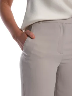 CALVIN KLEIN PANTS STRUCTURE TWILL WIDE LEG PANT SAND PEBBLE