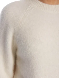 CALVIN KLEIN SWEATER ALPACA BLEN RELAXD YAC ANTIQUE WHITE