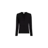 CALVIN KLEIN TOP MODAL RIB V-NK CARDI BLACK