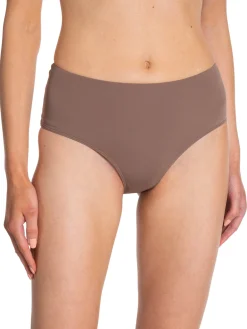 CASALL BIKINI BOTTOM BACK DETAIL HIGH WAIST DARK TAUPE