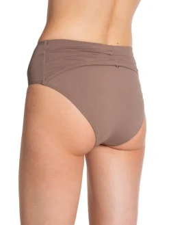 CASALL BIKINI BOTTOM BACK DETAIL HIGH WAIST DARK TAUPE