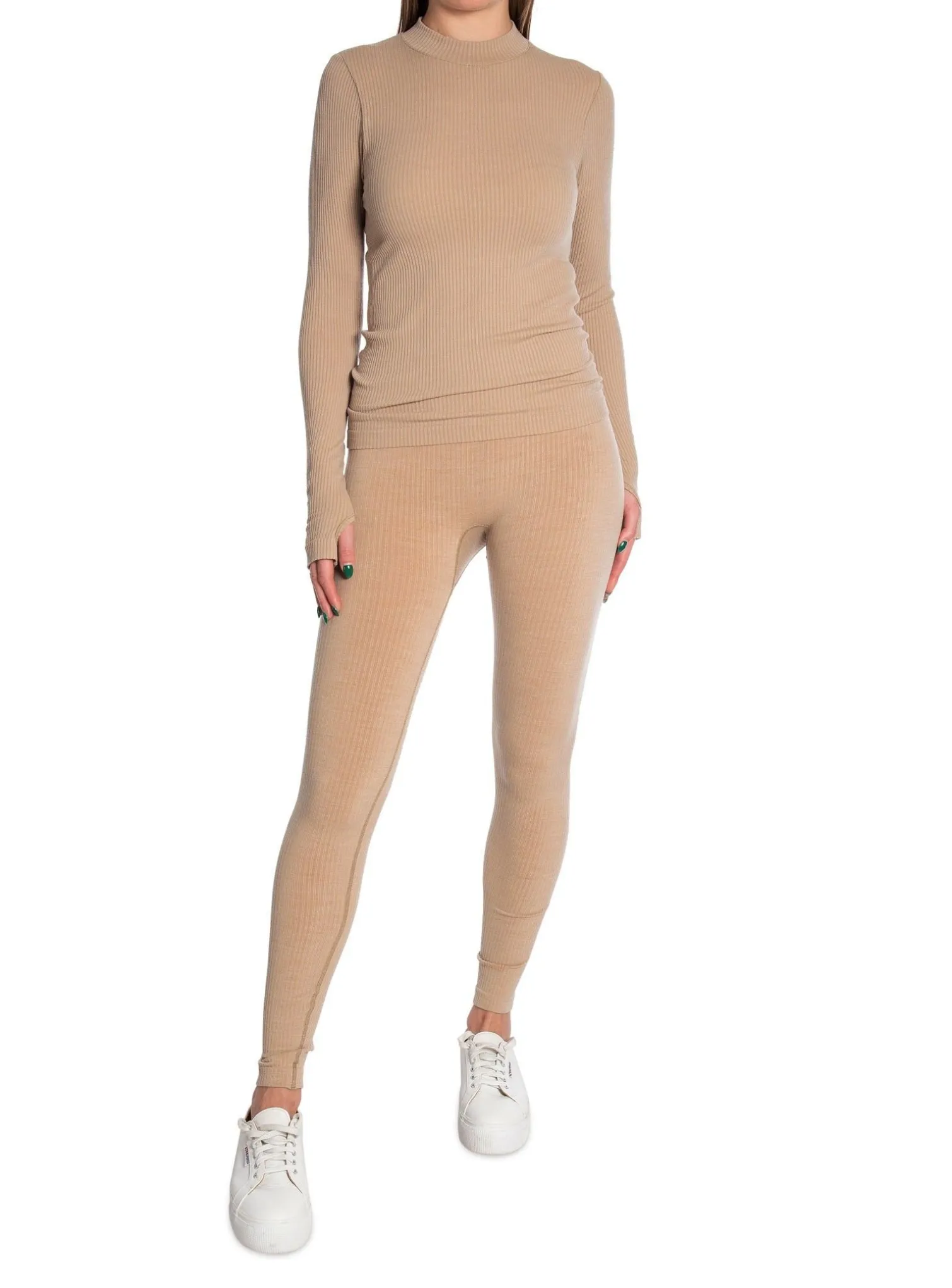 CASALL PANTS WOOL RIB LIGHT SAND