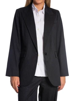 CO'COUTURE BLAZER IDA PIN SINGLE OVERSIZE DARK GREY