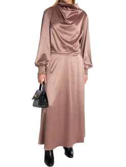 CO´COUTURE BLOUSE CAMERON WATERFALL LS WALNUT