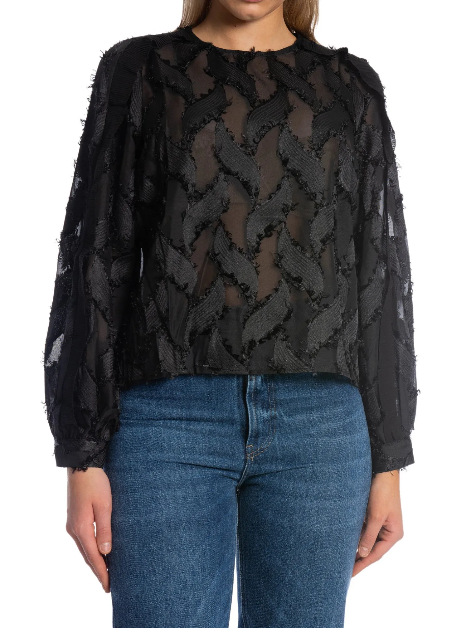 CO'COUTURE BLOUSE SYLVIE STRUCTURE BLACK